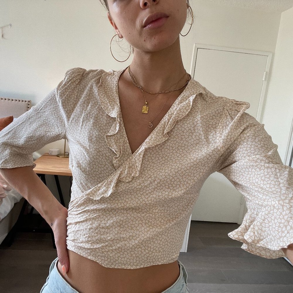 Cotton Candy LA Multi-Way Tie Crop Top
